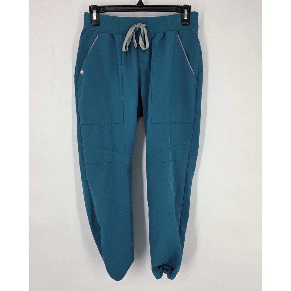 Figs Venice Jogger Womens Size Small Petite Teal Green Nurse Medical